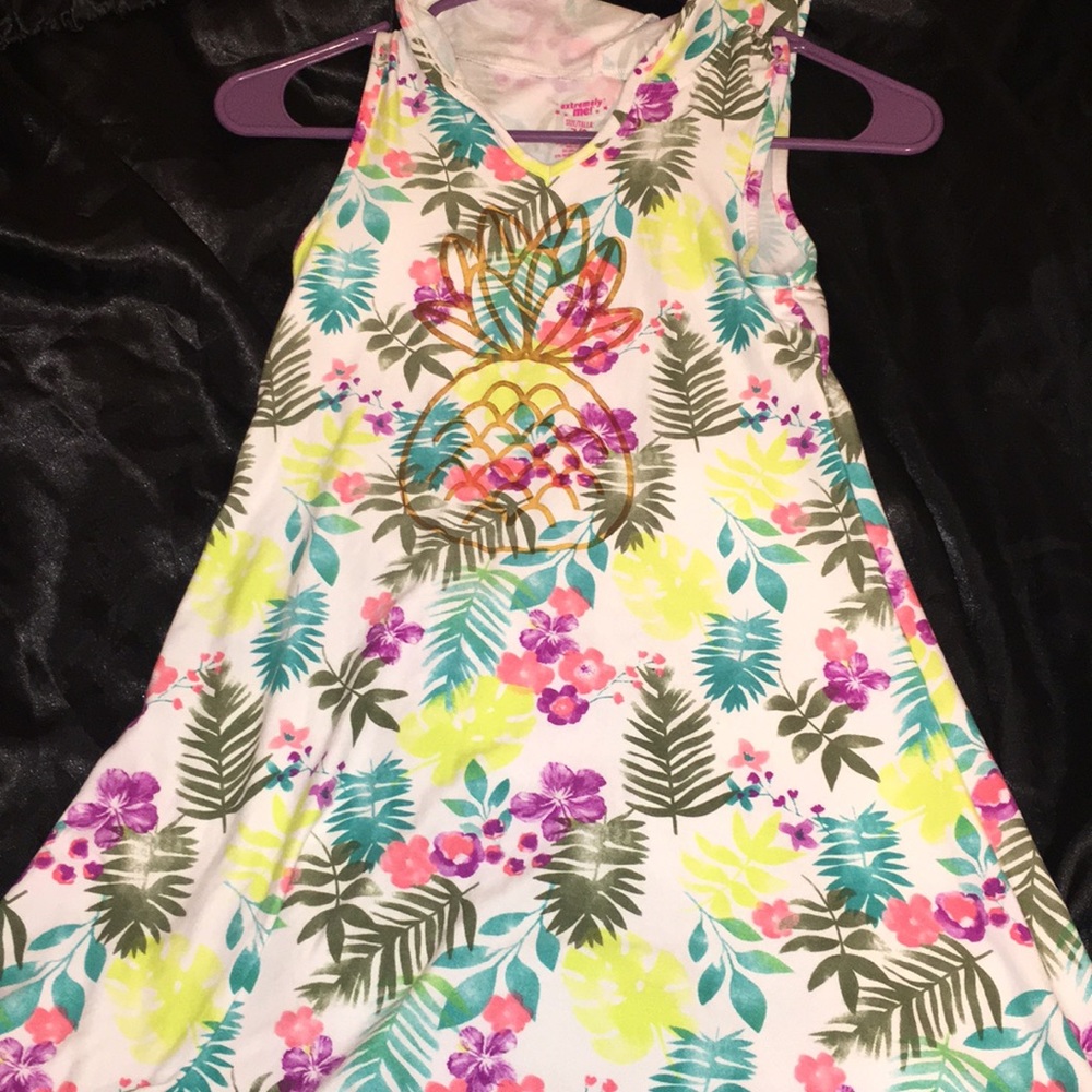 Hooded pineapple spring dress